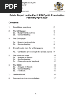 February April 2009 Part 2 FRCOphth Examination Final Report