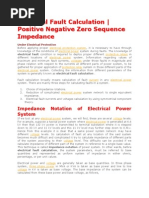 Electrical Fault Calculation