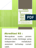 Presentasi QPS Dalam Standar Akreditasi RS, Batu 24 Feb 2015