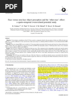 Face Versus Non-Face Object Perception and The Other-Race' Effect