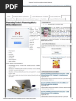 Plastering Tools & Plastering Works Method Statement PDF