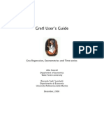 Gretl User's Guide: Gnu Regression, Econometrics and Time-Series