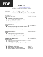 Sharif Axam Resume