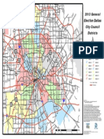 Current Dallas City Council Map