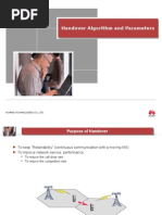 Handover Algorithm and Parameters