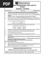 Physics Olympiad Practice Test