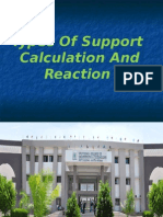 Types of Support Calculation and Reaction