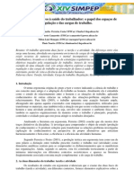 Prevenção de Agravos À Saúde Do Trabalhador - o Papel Dos Espaços de Regulação e Das Cargas de Trabalho