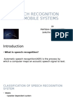 Speech Recognition Presentation