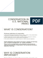 Conservation in U.S. National Parks: Visitor Center Presentation