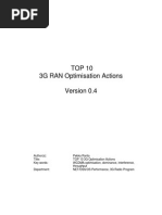 TOP 10 3G RAN Optimisation Actions