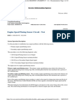 Engine SpeedTiming Sensor Circuit - Test