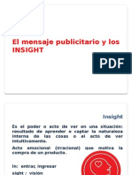 El Mensaje Publicitario y Los INSIGHT