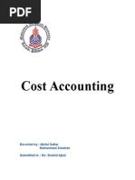 Cost Accounting Report