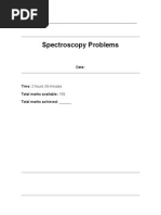 Spectroscopy Questions - Student Version