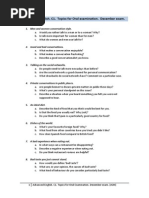 C1 Topics For Discussion Dec