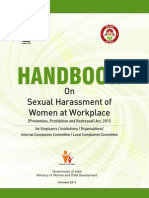 Handbook On Sexual Harassment of Women at Workplace