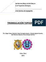 Informe Topográfico Triangulación