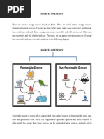 Sources of Energy