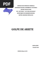 Trabajo de Golpe de Ariete