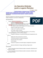 Procedimiento Operativo Estándar de Transporte