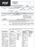 Plan de Bloque Lengua y Literatura Segundo Bachillerato