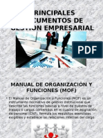 Principales Documentos de Gestion Empresarial