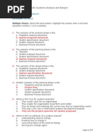 Systems Analysis and Design - Chapter1.Questions