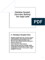 Peledakan Bongkah (Secondary Blasting)