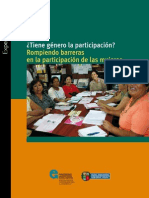 ¿Tiene Genero La Participación? Rompiendo Barreras en La Participación de Las Mujeres