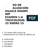 Examen 1-A Toxicologia ENARM