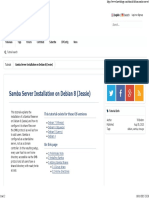 Samba Server Installation On Debian 8 (Jessie)