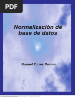 Normalización de Base de Datos