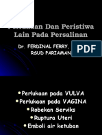 Perlukaan Dan Peristiwa Lain Pada Persalinan