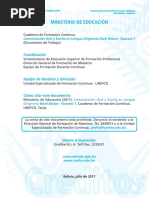 Comunicación Oral y Escrita en Lengua Originaria Nivel Básico - Guaraní 1