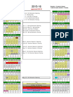 Semester Calendar 2015 16 Approved