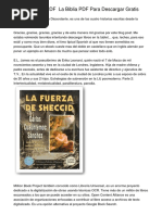 Biblia Catolica PDF La Biblia PDF para Descargar Gratis