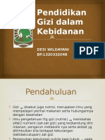 Pendidikan Gizi Dalam Kebidanan