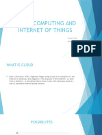 Cloud Computing and Internet of Things