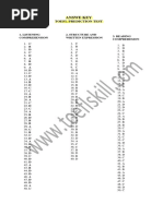 Answer Keys Toefl Prediction Test PDF