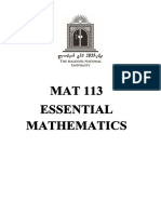 Essential Mathematics