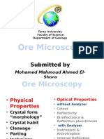 Ore Microscopy - Tanta Univ.