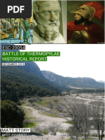 The Battle of Thermopylae Historical/Geological Report