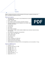 Overview of SQLDBX Welcome To SQLDBX: Features at A Glance