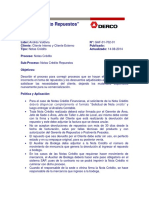 Sub Proceso Notas Crédito Repuestos V1 PDF