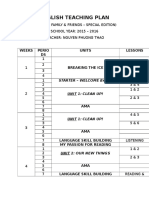 English Teaching Plan: Grade 3 (Family & Friends - Special Edition) SCHOOL YEAR: 2015 - 2016 Teacher: Nguyen Phuong Thao