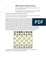 Rules of Chess960 (Fischer Random Chess) : Chess960 Uses Algebraic Notation Exclusively