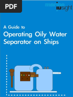 A Guide To Operating Oily Water Separator (OWS) On Ships