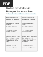 Kirakos Gandzakets - Historia de Los Armenios