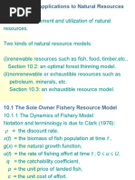 Chapter 10 Applications To Natural Resources: Objective